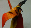 The Paper Crane, Todd Olson, origami, crane, commission art, art, reptiles, star warsCable