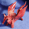 The Paper Crane, Todd Olson, origami, crane, commission art, art, reptiles, star wars